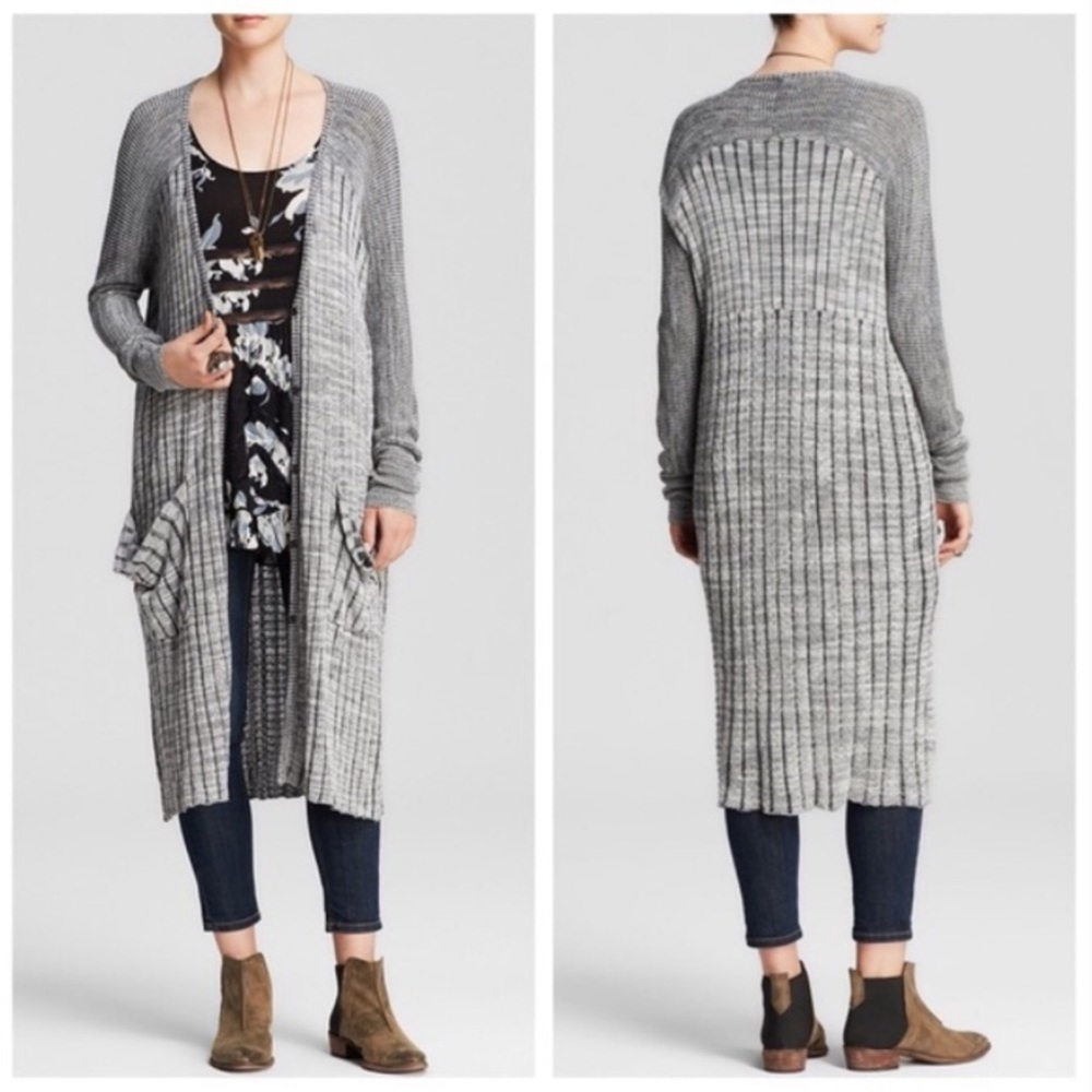 Free People Knit Cardigan. Gray. XS.